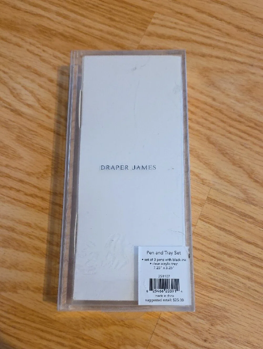 Draper James Pink Floral and Patterned Pen Set with Tray